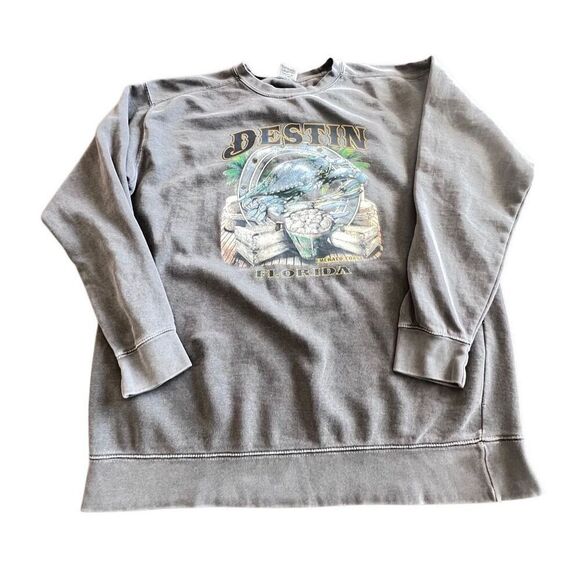 Comfort Color Destin Emerald Coast Florida sweatshirt size XL - Picture 2 of 6
